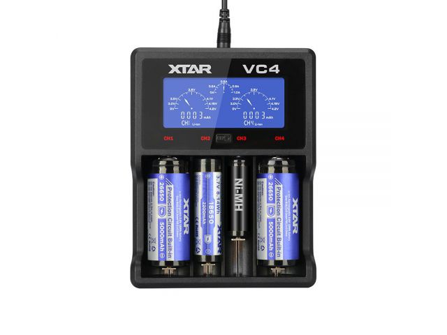 Punjač baterija XTAR VC4, USB, LCD, Li-ion/Ni-MH