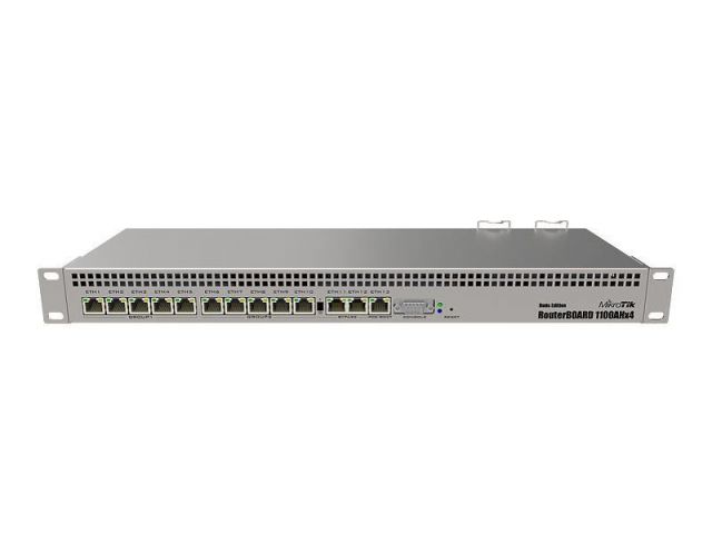 Router switch MIKROTIK RB1100AHX4 DUDE, 13x RJ-45 (Gigabit Ethernet), 1U, 60GB SSD (M.2)