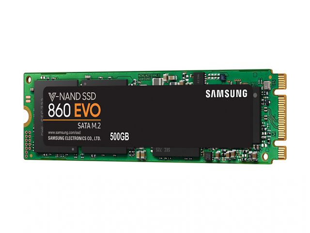 SSD disk 500 GB, SAMSUNG 860 EVO, M.2 2280, SATA III, TLC V-NAND, MZ-N6E500BW/EU