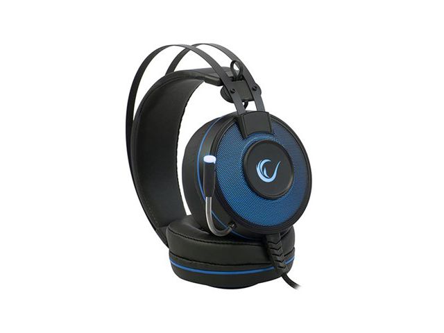 Slušalice + mikrofon RAMPAGE Alpha-X s mikrofonom, 7.1 Surround Sound, PC/PS4/Xbox, USB, plave