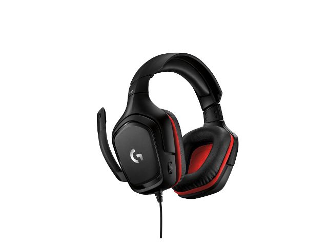 Slušalice + mikrofon LOGITECH G332, gaming, crno-crvene (981-000757)