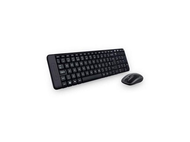 Tipkovnica + miš LOGITECH MK220, bežična, USB, crna (920-003168)
