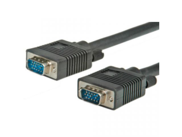 Video kabel  ROLINE VGA(m) na VGA(m), 15m, HD15, crni