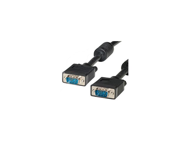 Video kabel ROLINE VGA(m) na VGA(m), 20m, HD15, crni