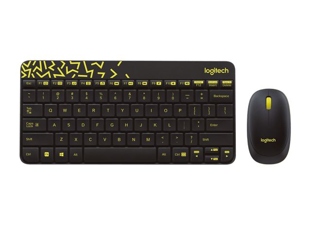 Tipkovnica + miš LOGITECH MK240 Nano, bežična, USB, crna (920-008383)