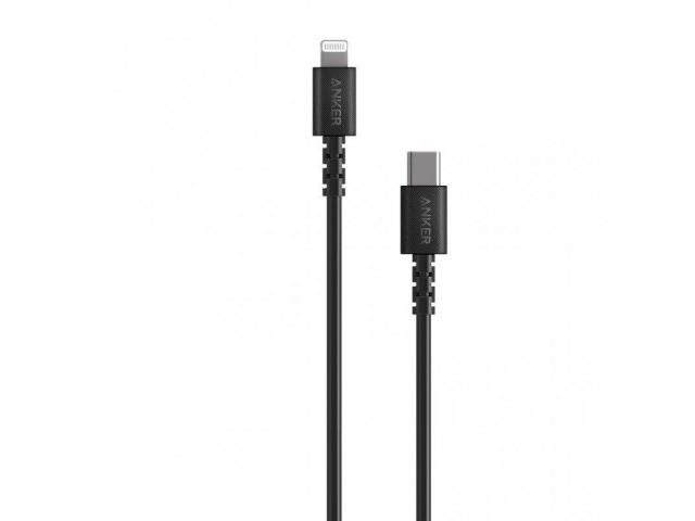 Kabel ANKER PowerLine USB-C - Lightning, 0.9m, crni
