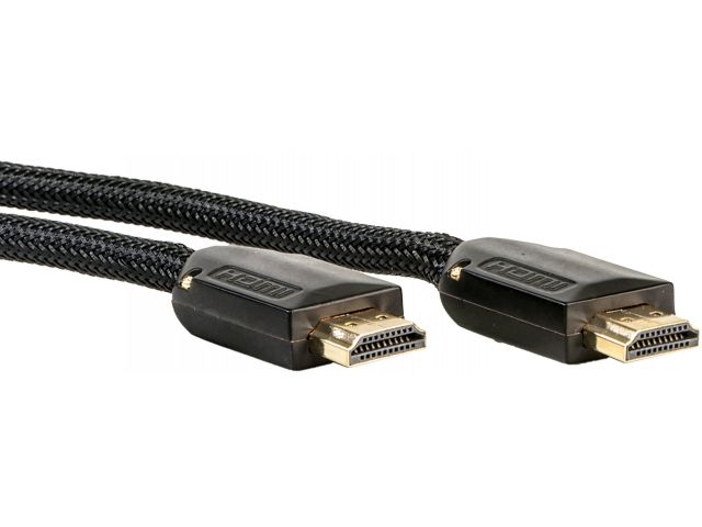 Video kabel G&BL HDMI, ethernet, black, ultra slim, 1.5m