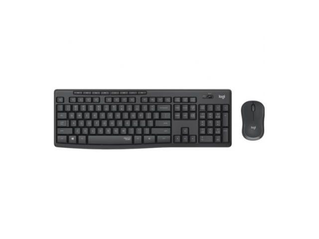 Tipkovnica + miš LOGITECH MK295, bežična, tamnosiva (920-009809)