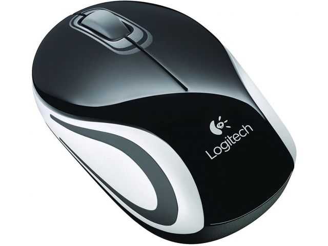 Miš LOGITECH M187 Mini, optički, bežični, USB, bijeli (910-002735)