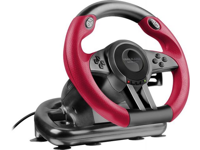 Volan SPEEDLINK TRAILBLAZER Racing Wheel, PS4/Xbox One/PS3, crno-crveni - OŠTEĆENA AMBALAŽA