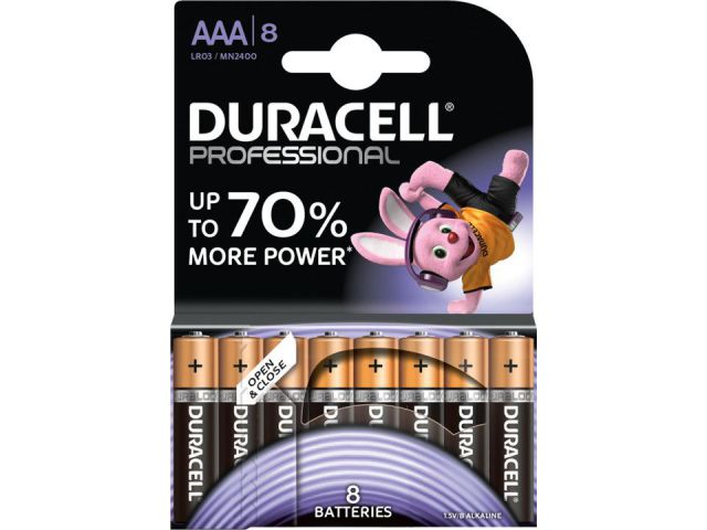 Jednokratna baterija DURACELL PROFESSIONAL AAA, 8kom