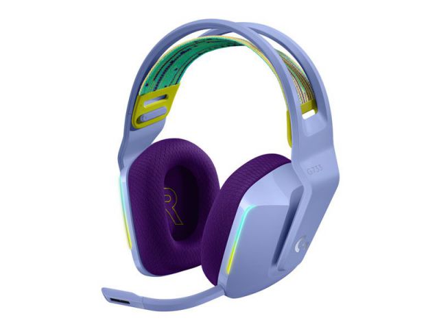 Slušalice + mikrofon LOGITECH G733 LIGHTSPEED, bežične, RGB, lila (981-000890)