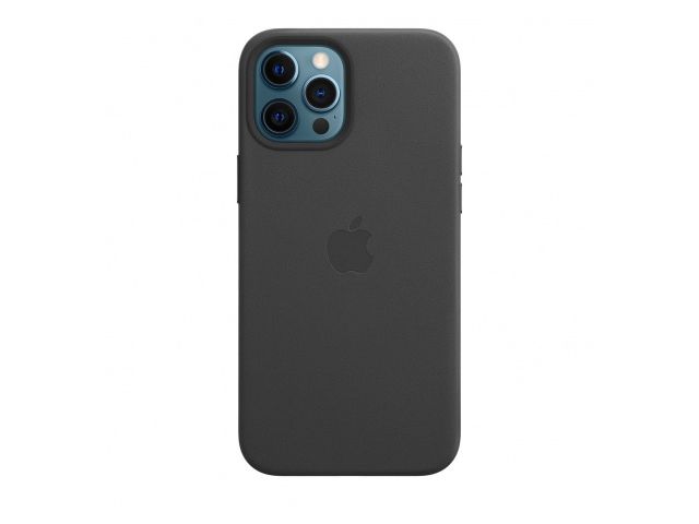 Maskica APPLE za iPhone 12 Pro Max Leather Case with MagSafe, Black (mhkm3zm/a)