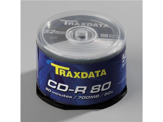 CD-R medij TRAXDATA, 700 MB, 52x, 50 kom, spindle