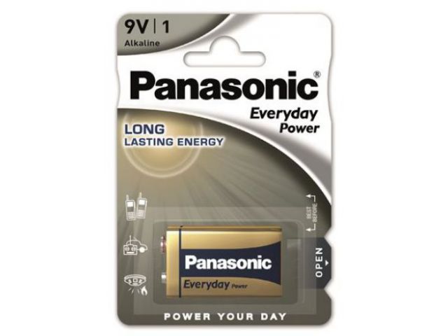 Jednokratna baterija PANASONIC 6LF22EPS, 9V, Alkaline Everyday Power