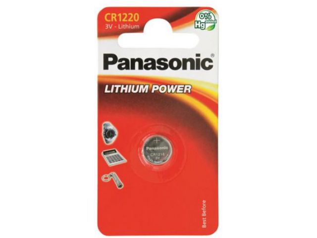 Jednokratna baterija PANASONIC CR-1220EL, 3V, Lithium Coin