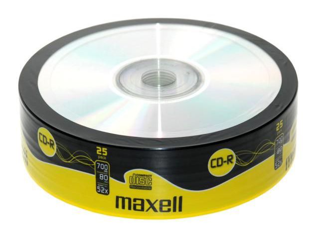 CD-R medij MAXELL 52x, 700MB 25 kom shrink