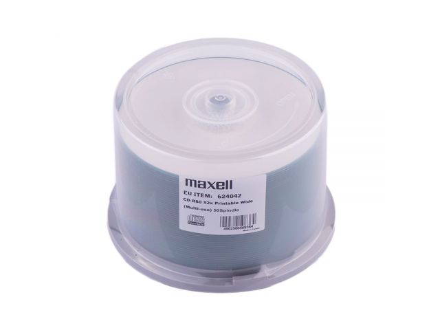 CD-R medij MAXELL 52x, 700MB 50 kom spindle, printabilni