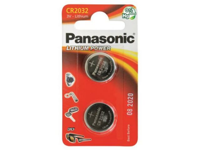 Jednokratna baterija PANASONIC CR-2032EL, 3V, Lithium Coin, 2kom