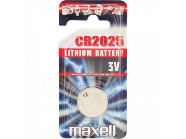 Jednokratna baterija MAXELL CR2025, 3V, 1 kom
