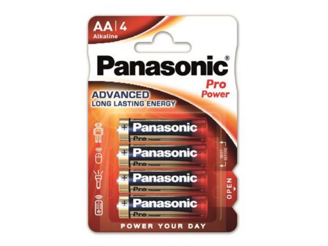 Jednokratna baterija PANASONIC LR6PPG, AA, Alkaline Pro Power, 4kom