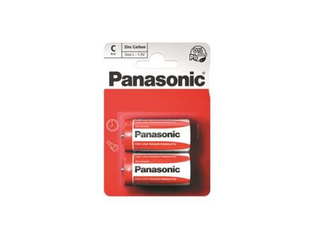 Jednokratna baterija PANASONIC R14RZ, C, Zinc Carbon, 2kom