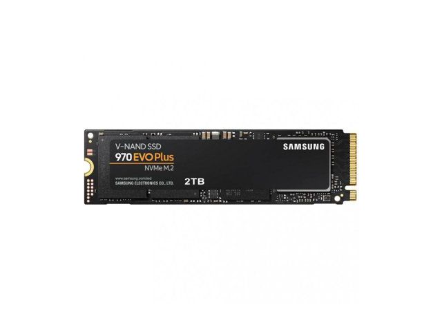 SSD disk 2 TB, SAMSUNG 970 EVO Plus, M.2 2280, PCIe 3.0 x4 NVMe, 3-bit MLC V-NAND, MZ-V7S2T0BW