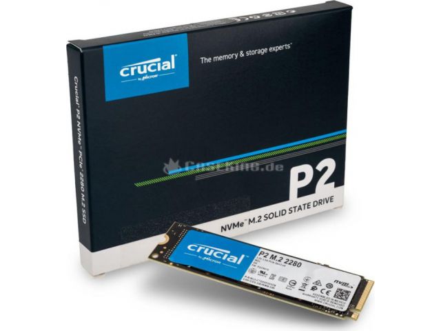 SSD disk 1 TB, CRUCIAL P2, M.2 2280, PCIe 3.0 x4 NVMe, 3D NAND, CT1000P2SSD8