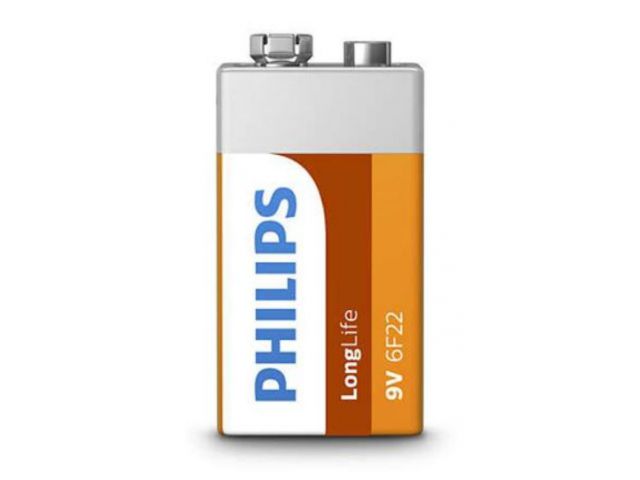 Jednokratna baterija PHILIPS 6F22L1B, 9V