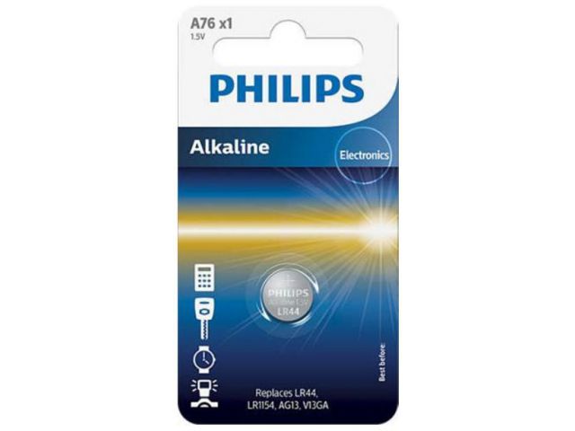Jednokratna baterija PHILIPS A76 LR44 AG13