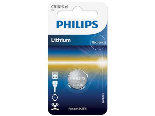 Jednokratna baterija PHILIPS CR1616