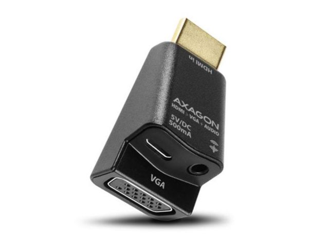 Adapter AXAGON RVH-VGAM, HDMI na VGA, Audio izlaz
