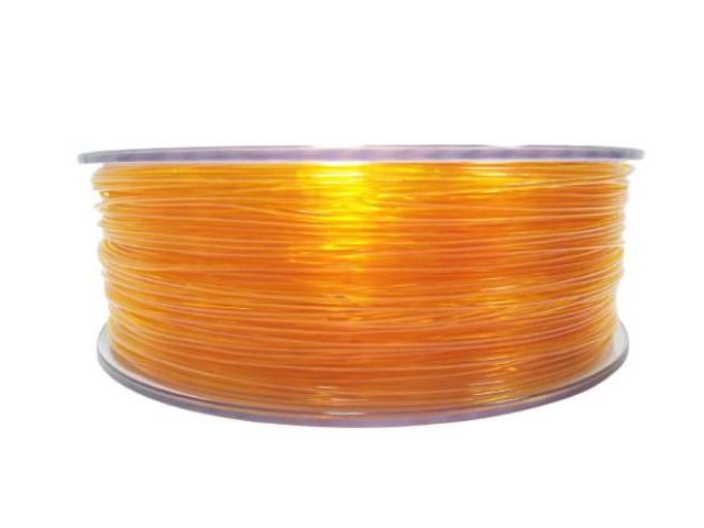 Filament za 3D printer, PET-G, 1.75 mm, 1kg, prozirno narančasti