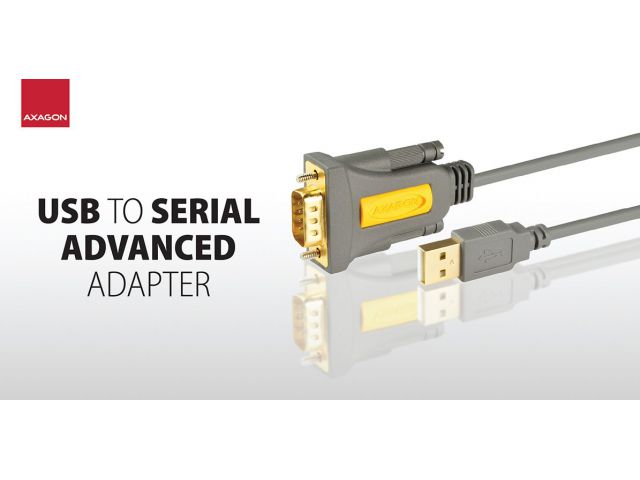 Računalni kabel AXAGON ADS-1PQ USB2.0 na Serial RS-232, DB9, adapter FTDI