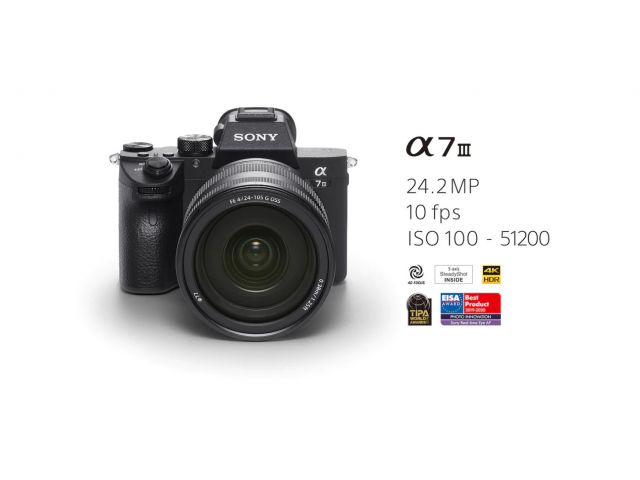 Fotoaparat SONY Alpha ILCE-7M3GBDI, 24.2MP, 4K HDR, 24-105mm