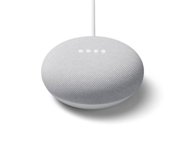 Bluetooth zvučnik GOOGLE Home Nest Mini (2nd Gen), WLAN, Bluetooth, prijenosni, sivi