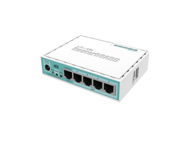Router MIKROTIK hEX (RB750Gr3), 5x Gigabit Ethernet, Dual Core 880MHz CPU, 256MB RAM, USB, microSD, RouterOS L4