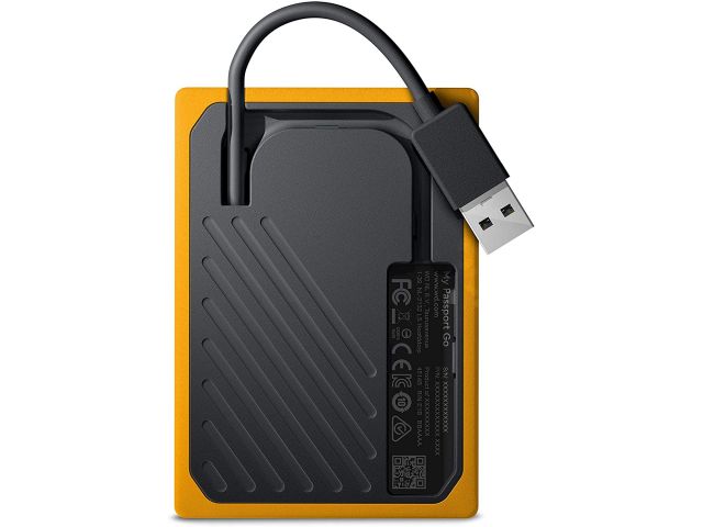 Eksterni SSD disk, 500 GB, WESTERN DIGITAL My Passport Go, USB 3.0, Amber