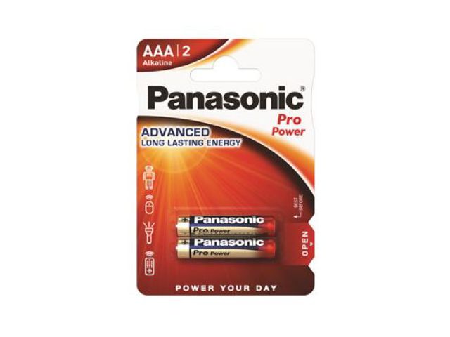 Jednokratna baterija PANASONIC AAA, Alkaline Pro Power, 2 kom.