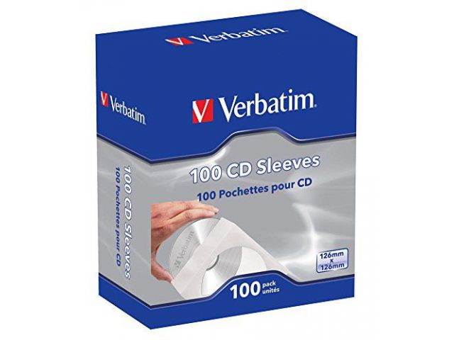 Omotnica za CD/DVD medij VERBATIM CD/DVD papirnate košuljice (pakiranje 100 kom.)