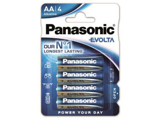Jednokratna baterija PANASONIC AA, Alkaline Evolta, 4 kom.