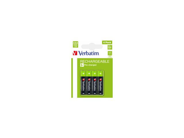 Punjiva baterija VERBATIM AAA, 950mAh, 4 kom.