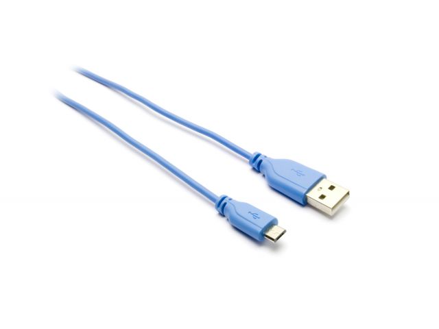 Kabel G&BL, USB - micro USB, 1 m, plavi