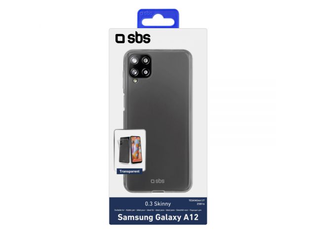 Maskica SBS za Samsung Galaxy A12, Skinny, transparentna