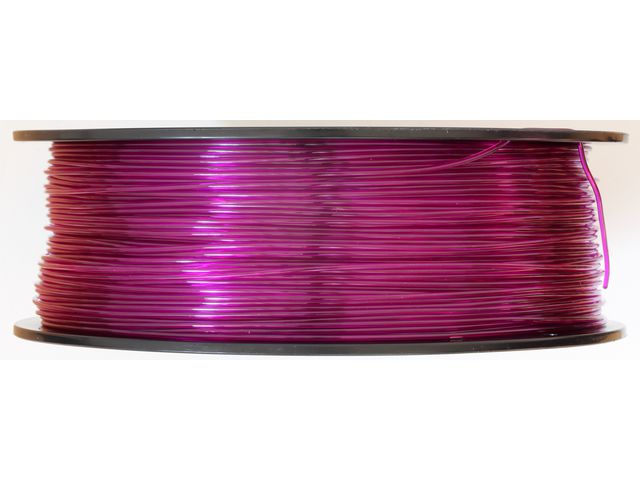 Filament for 3D, PET-G, 1.75 mm, 1 kg, purple tran