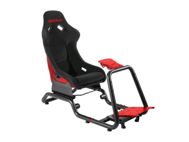 Gaming stolica SPAWN simulator trkaćeg kokpita, crveni