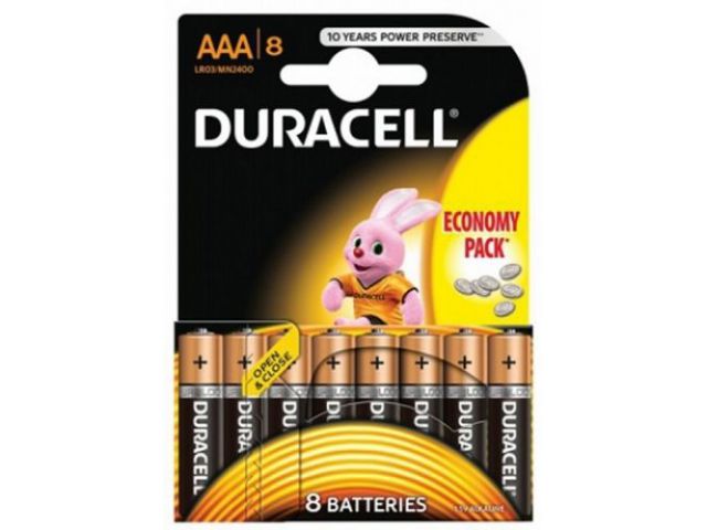 Jednokratna baterija DURACELL BASIC AAA, 8 kom.