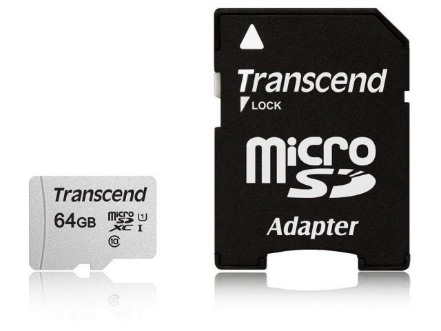 Memorijska kartica TRANSCEND SD MICRO 64GB HC Class 10 UHS-I + 1ad 300S TS
