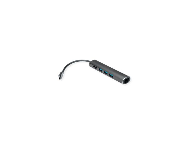 Docking station ROLINE USB-C docking station, 4K HDMI, 3×USB 3.2 Gen 1, G-LAN