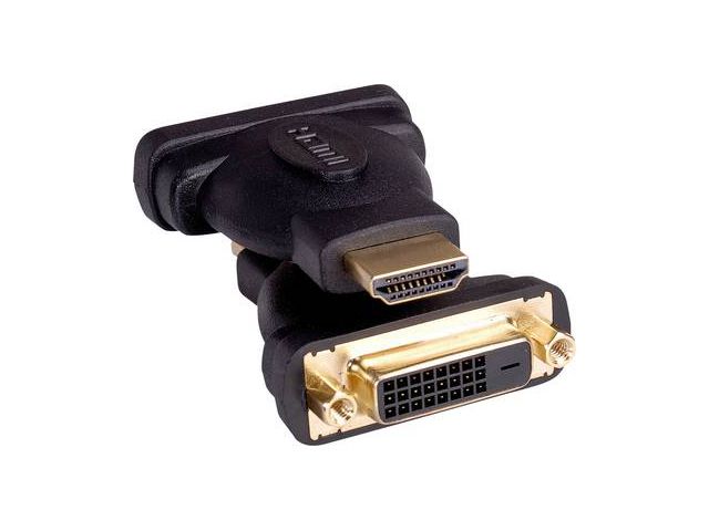 Video adapter ROLINE HDMI(m) na DVI(ž) 24+1, pozlaćeni konektori, crni